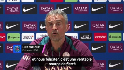 PSG - Luis Enrique “fier” de recevoir des éloges