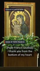 Pope Francis' first audio message from hospital