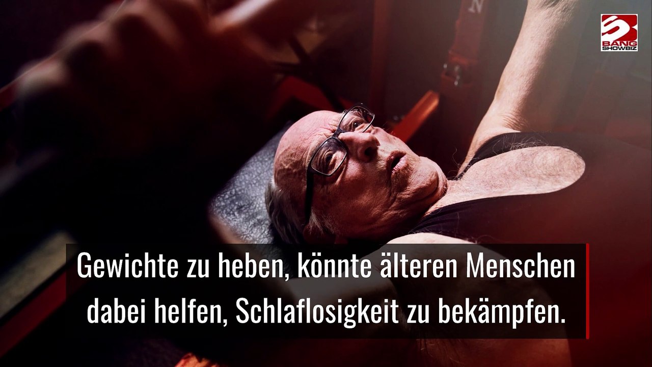Gewichte zu heben, könnte älteren Menschen dabei helfen, Schlaflosigkeit zu bekämpfen.