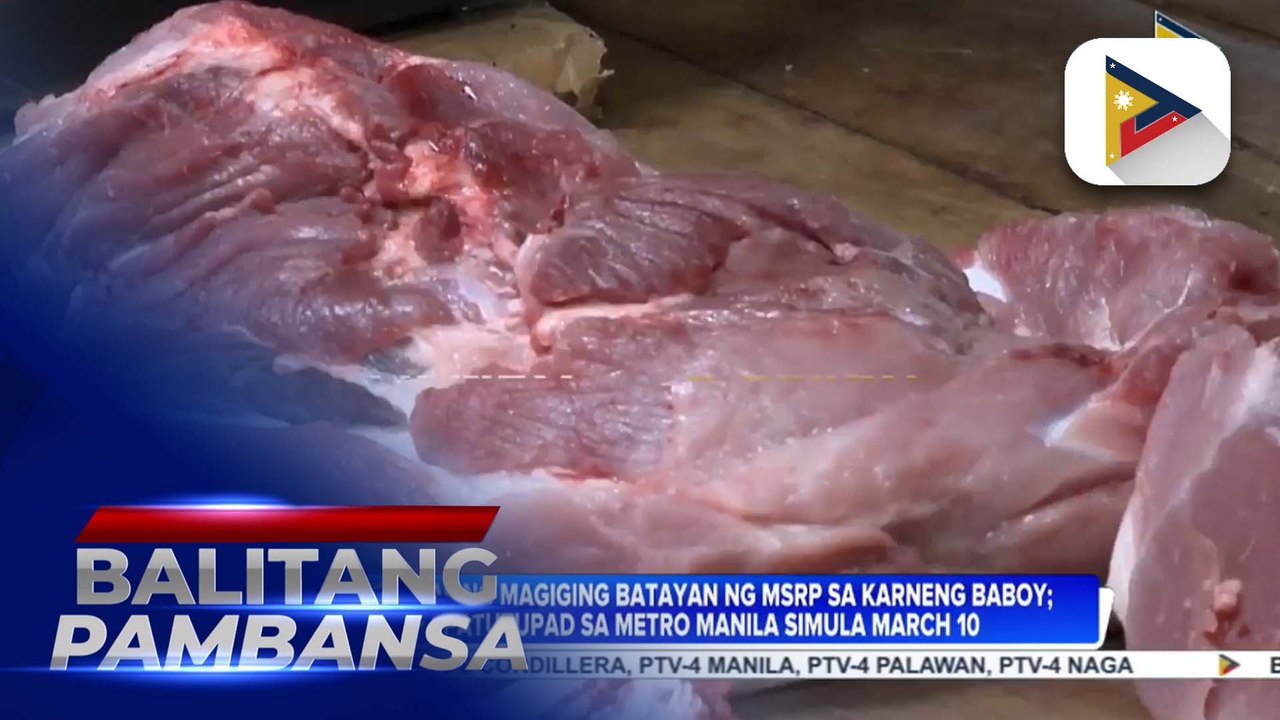 DA, naglabas ng maximum SRP sa karneng baboy