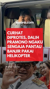 Curhat Diprotes, Begini Dalih Pramono Ngaku Sengaja Pantau Banjir Pakai Helikopter