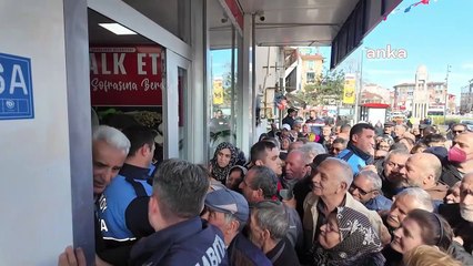 İşte AKP'nin Türkiye Yüzyılı! Çerkezköy’de ‘ucuz et’ izdihamı