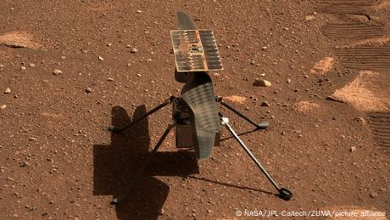 Wie unterscheidet sich der Marshelikopter von irdischen Hubschraubern?