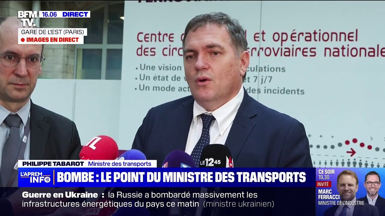Gare du Nord: "À partir de 18h, progressivement, le plan de transport va reprendre", affirme Philippe Tabarot (ministre des Transports)