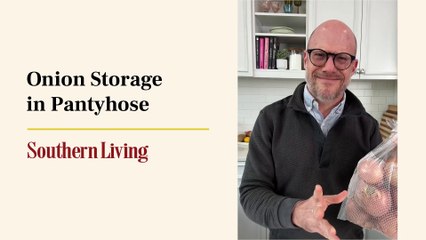 Pantyhose Onion Storage Hack