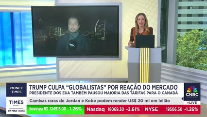 Trump culpa 'globalistas' pela queda das bolsas após tarifas; Renan de Souza repercute