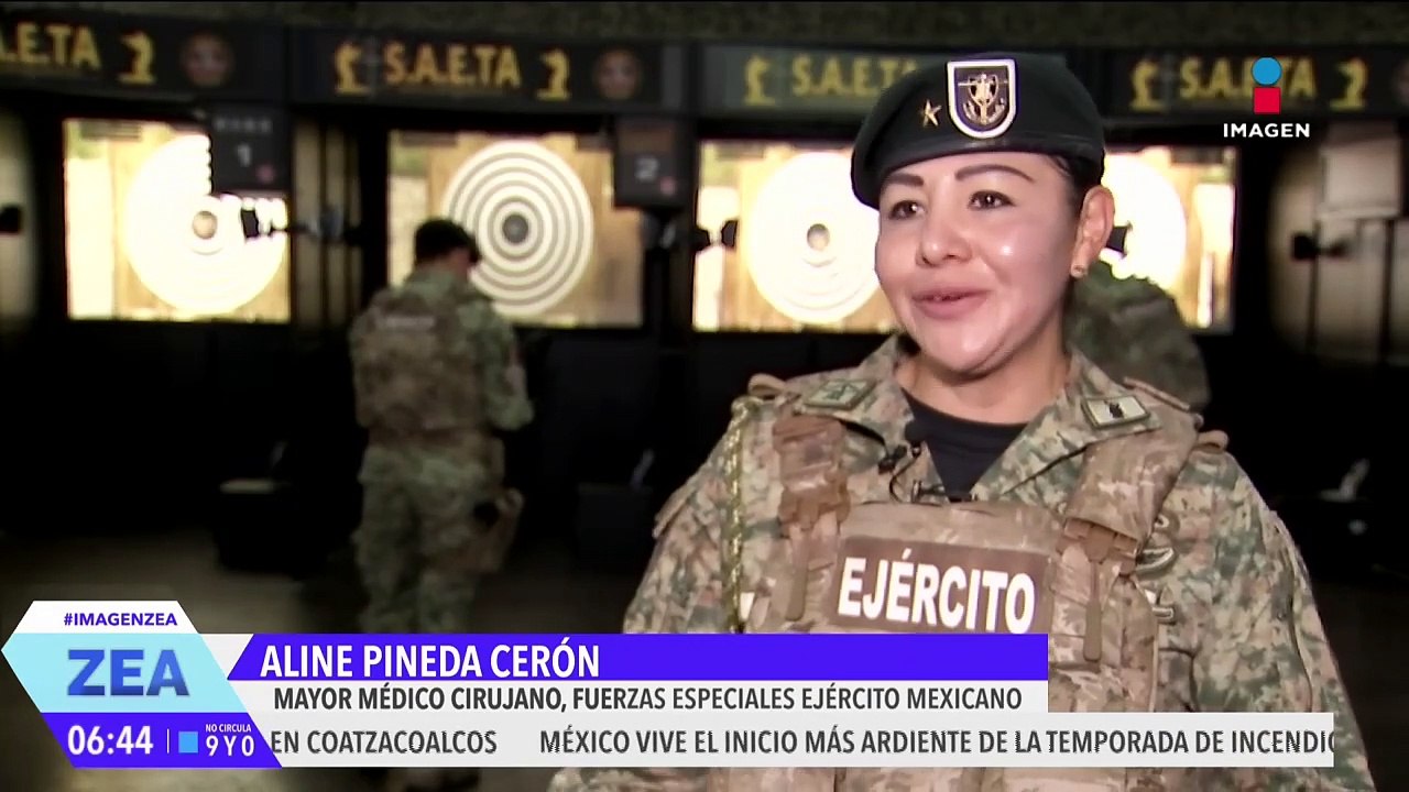 Aline Pineda es médico e integrante de Fuerzas Especiales en el Ejército Mexicano