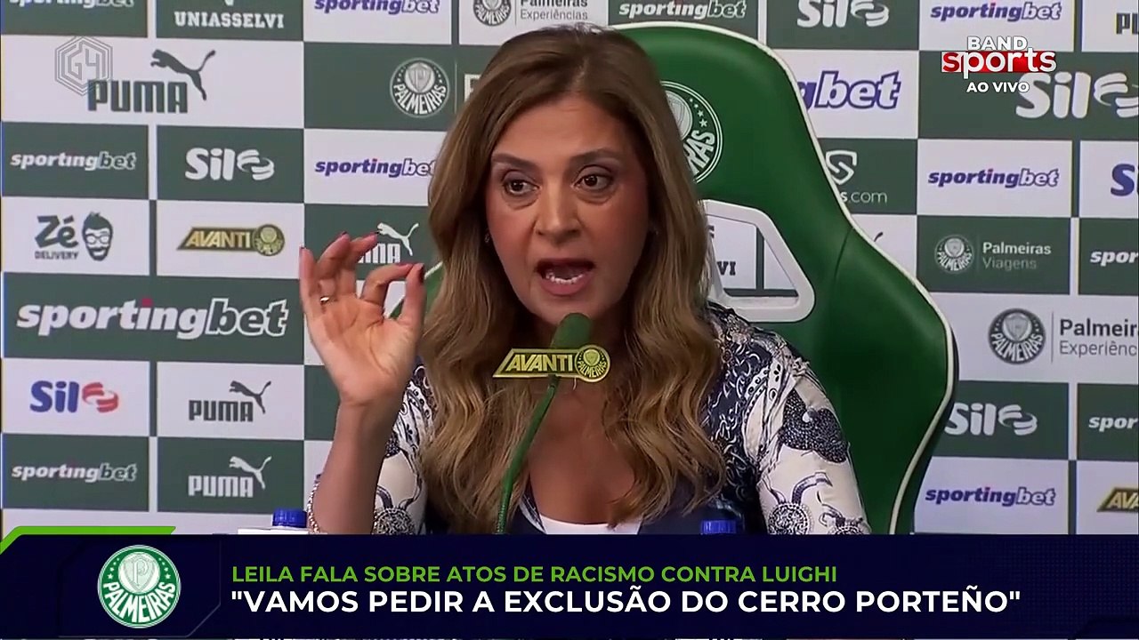 "VAMOS PEDIR A EXCLUSÃO DO CERRO PORTEÑO DA COMPETIÇÃO", AFIRMA LEILA PEREIRA