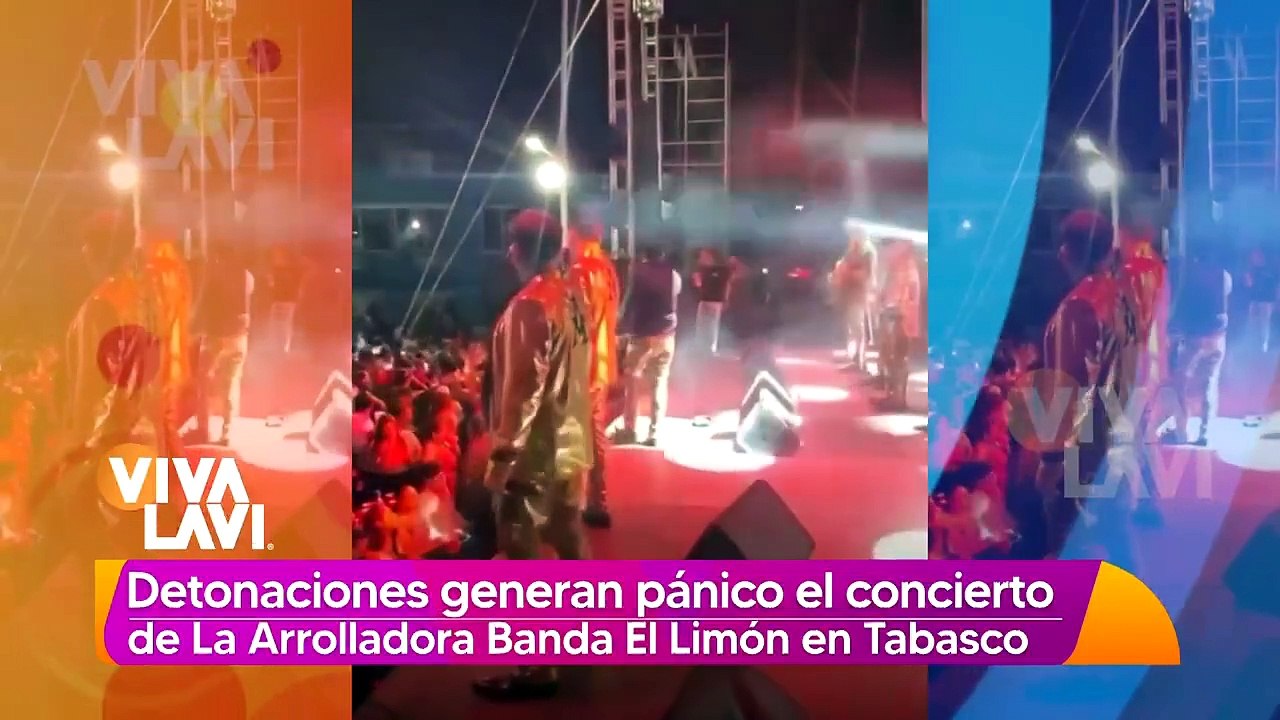 La Arrolladora Banda el Limón vive momentos de terror tras detonaciones durante show