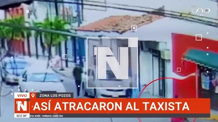 así atracaron al taxista