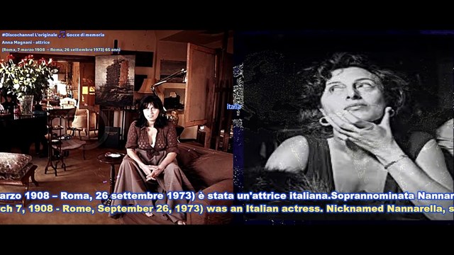 Anna Magnani - attrice (Roma, 7 marzo 1908 – Roma, 26 settembre 1973) 65 anni