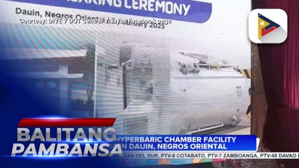Modern hyperbaric chamber facility to rise in Dauin, Negros Oriental