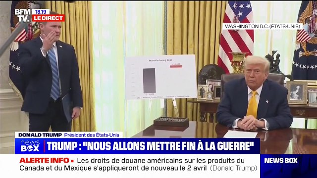 Ukraine: Nous allons mettre fin à la guerre , estime Donald Trump