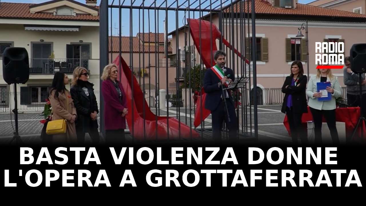 Video Grottaferrata svela l’opera contro la violenza sulle donne, al via un anno di eventi per dire \