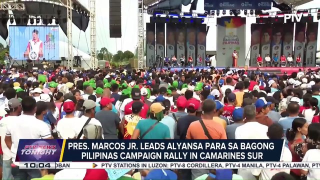 PBBM leads Alyansa para sa Bagong Pilipinas campaign rally in Camarines Sur