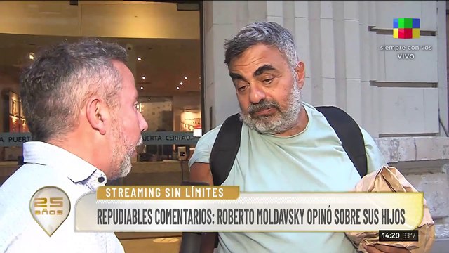 🗣 Roberto Moldavsky se refirió a los comentarios desafortunados de su hijo Eial sobre Lali Espósito