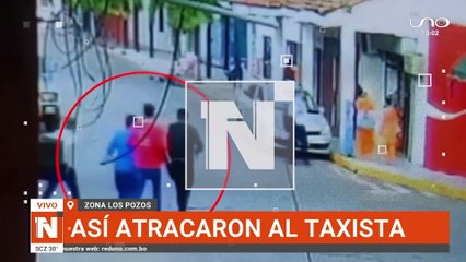 así atracaron al taxista