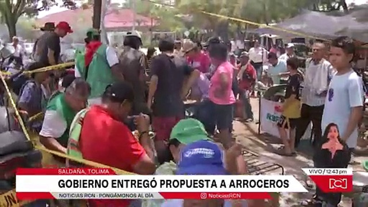 Estas son las propuestas del Gobierno para detener el paro de arroceros
