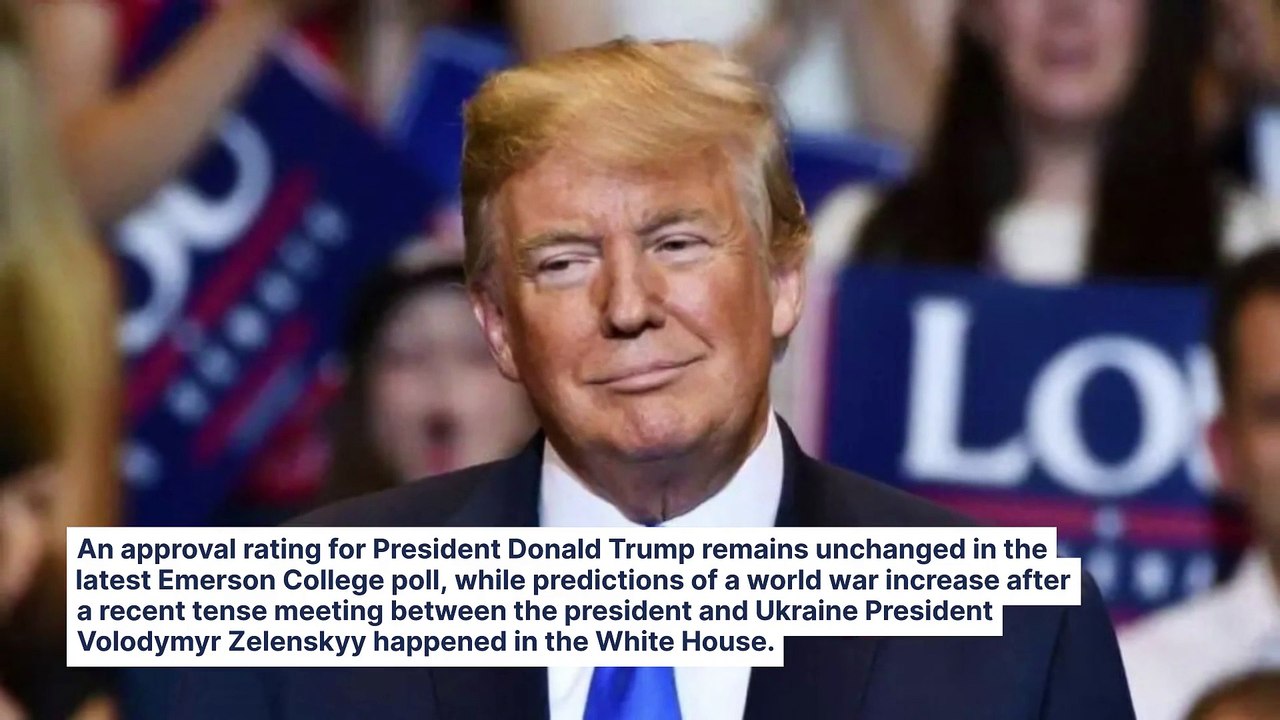 Trump's Approval Rating 48%, Voters Disapprove...