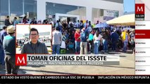 Maestros de la CNTE toman oficinas del ISSSTE en Morelia, Michoacán, por Reforma