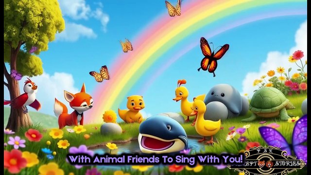 Let’s Sing! A Rainbow Song with Animal Friends 🎵🌈 | Animal Rhymes | Children Songs | Kids Rhymes | Songs Kids And All Ages
