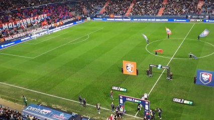 Entrée des joueurs du SM Caen