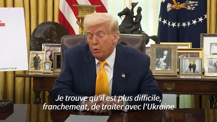 Accord de paix en Ukraine : Trump juge "plus facile" de traiter avec la Russie