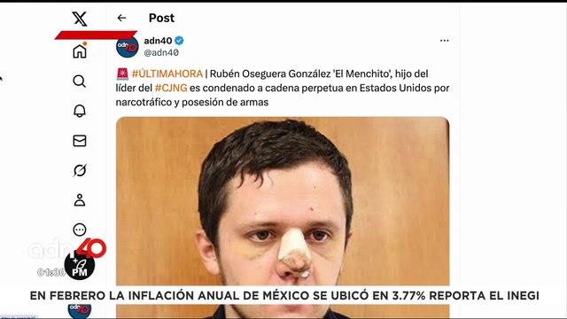 🚨¡Última Hora! Sentencian a cadena perpetua a El Menchito , hijo del líder del CJNG