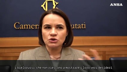 Bielorussia, Tikhanovskaya: "Il nostro destino e quello dell'Ucraina sono intrecciati"