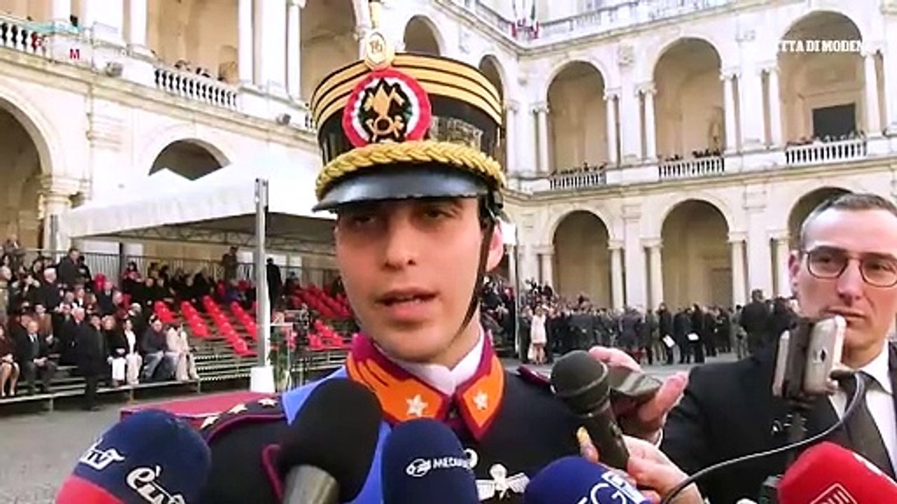 Accademia Militare di Modena, il giuramento dei 224 allievi ufficiali del 206? corso "Dignit?"
