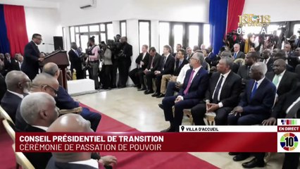 Cérémonie de passation de pouvoir au nouveau Président du CPT, Fritz Alphonse Jean