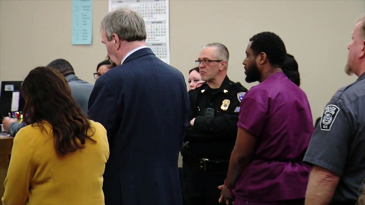 murder suspect arraignment