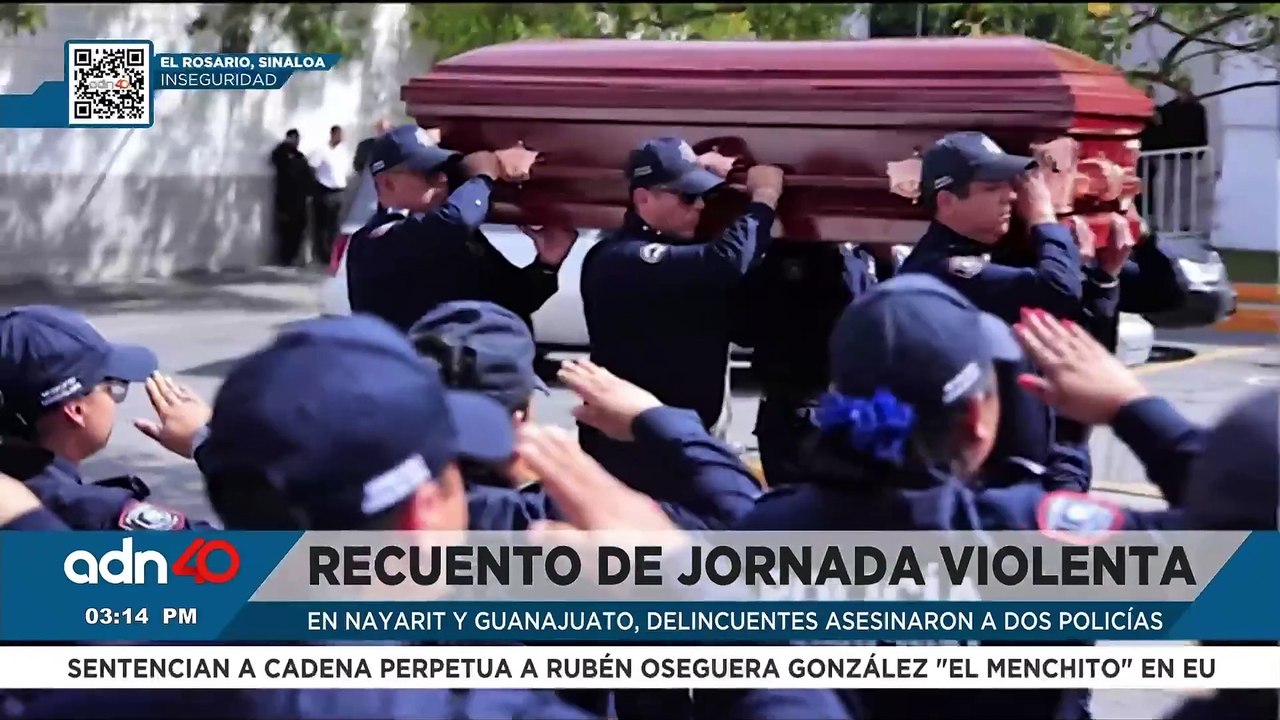 Violencia en México: Jornada sangrienta deja dos policías muertos en Nayarit y Guanajuato