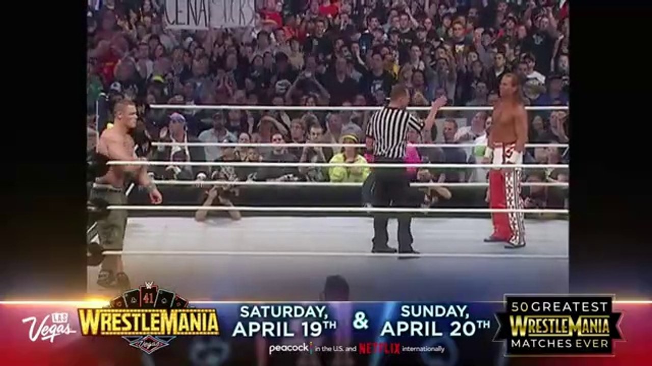FULL MATCH John Cena vs Shawn Michaels  WWE Title Match WrestleMania
