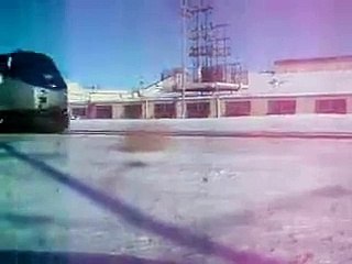 Amtrak 8 rolls through Watertown wi 1_25_14