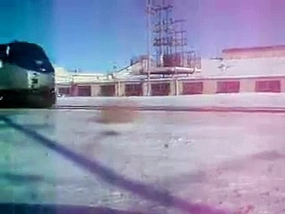 Amtrak 8 rolls through Watertown wi 1_25_14