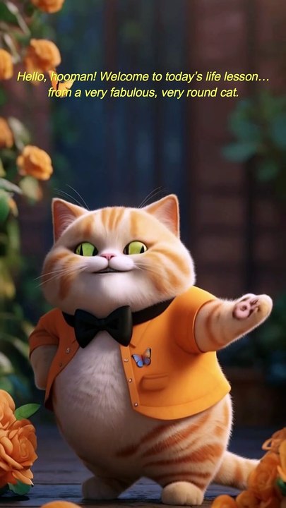 Life Lessons from a Fancy Fat Cat! #catshorts