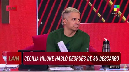 📢 La palabra de CECILIA MILONE tras su descargo: "A la única persona que honro es al artista que amé"