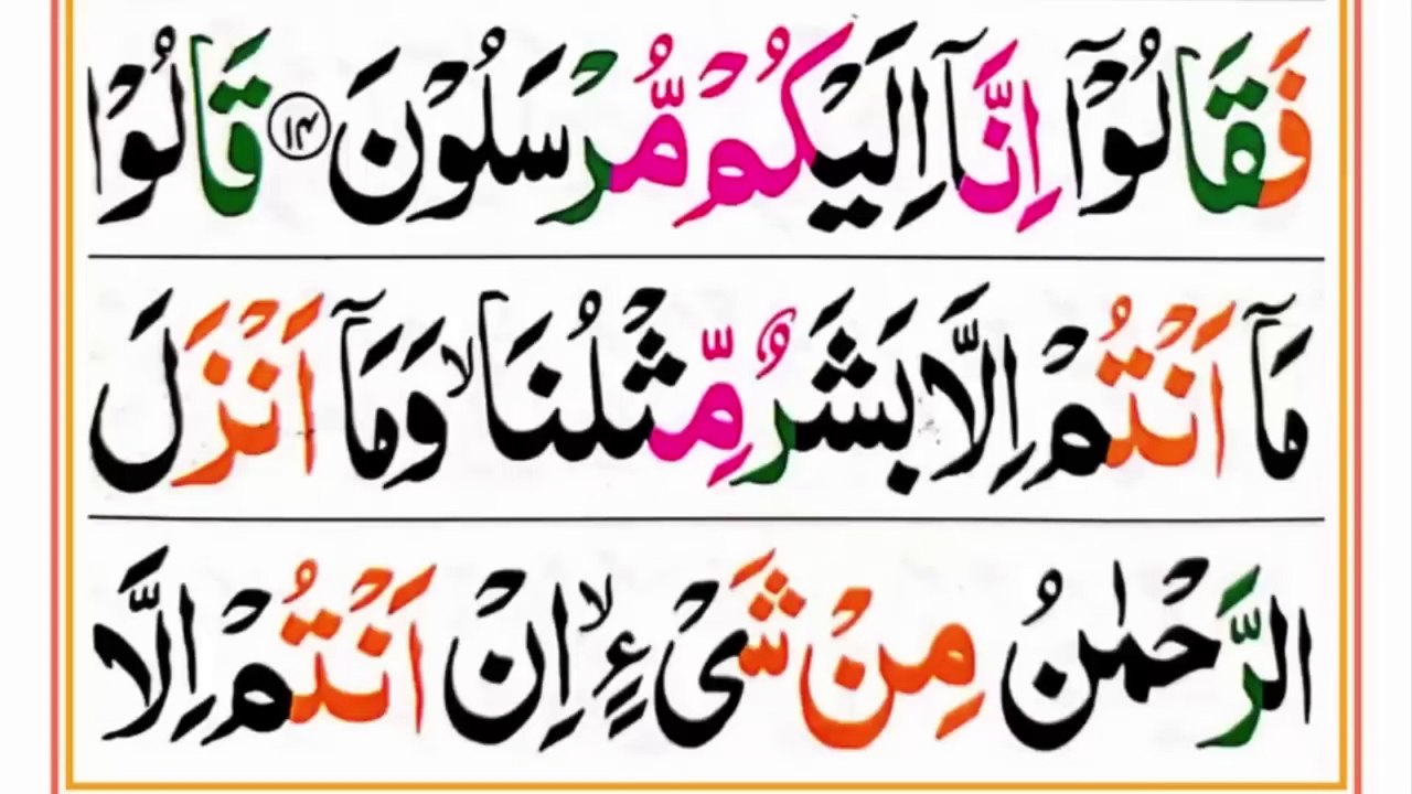 036 Surah Yaseen Full [Surah Yasin Recitation with HD Arabic Text] Surah Yaseen Pani Patti Voice