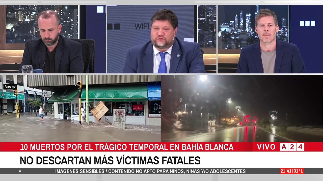 🔴 TEMPORAL EN BAHÍA BLANCA: 10 MUERTOS Y MÁS DE MIL EVACUADOS