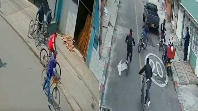 Los videos de la banda que roba en bicicletas en Soacha y Bogotá: comerciantes piden acciones