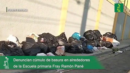 Denuncian cúmulo de basura en alrededores de la Escuela primaria Fray Ramón Pané