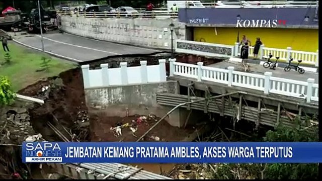 Jembatan Kemang Pratama Bekasi Ambles, TNI AD akan Bangun Jembatan Sementara | BENCANA BANJIR