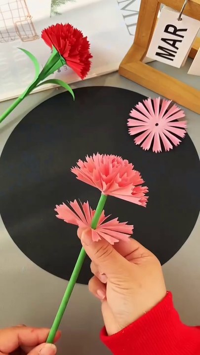 Let's make beautiful 🤩 carnation with our children