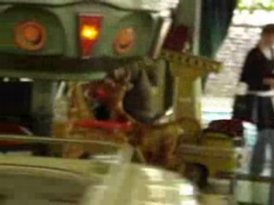 Lucie et Ethan dans le manège à Rennes