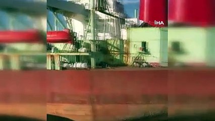 Beylikdüzü'nde gemi kazasının görüntüleri ortaya çıktı!