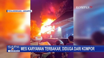 Mes Karyawan di Jakarta Terbakar, 15 Mobil Damkar Dikerahkan