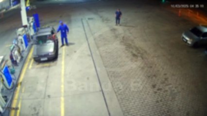 Criminosos abasteceram carro roubado após esfaquear homem no Santa Felicidade; 2º suspeito foi preso