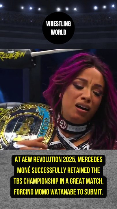 Mercedes Mone retained the TBS Title at AEW Revolution 2025.
