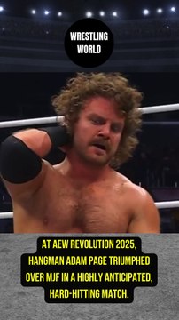 Hangman Adam Page defeated MJF at AEW Revolution 2025.